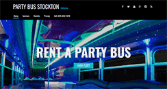 Desktop Screenshot of partybusstockton.com
